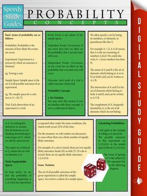 Probability Concepts - ebook